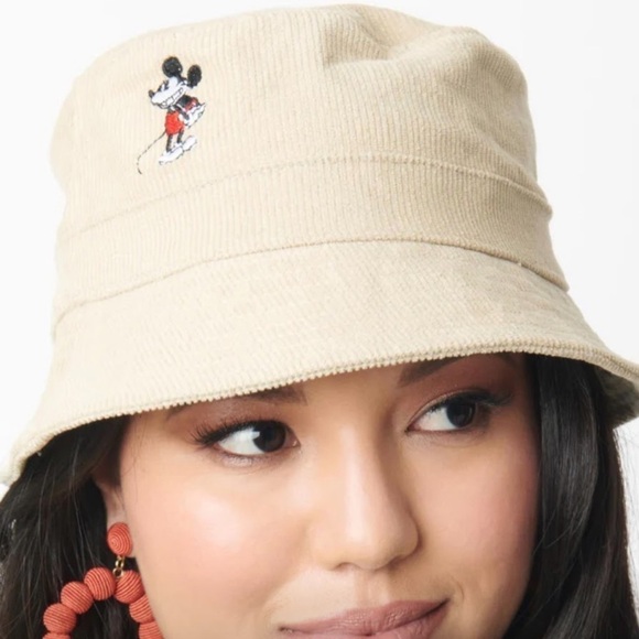 Accessories - Tan Mickey Mouse Bucket Hat - One Size, NWT